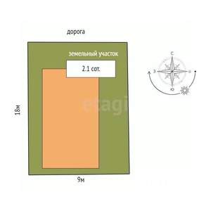 Дом 171м², 3-этажный, участок 2 сот.