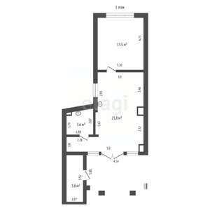 Дом 134м², 3-этажный, участок 1 сот.