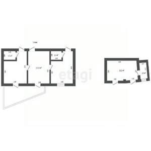 Дом 65м², 2-этажный, участок 1 сот.