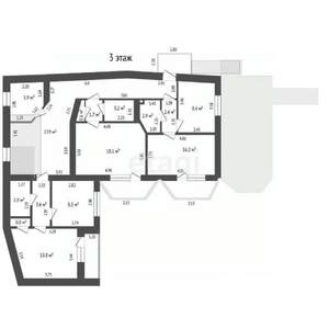 Дом 363м², 3-этажный, участок 4 сот.