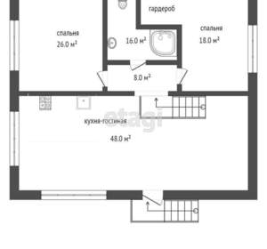 Дом 118м², 1-этажный, участок 1 сот.
