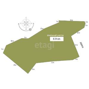 Дом 630м², 4-этажный, участок 8 сот.