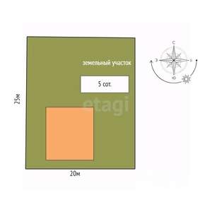 Дом 167м², 2-этажный, участок 5 сот.