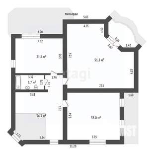 Дом 498м², 3-этажный, участок 12 сот.