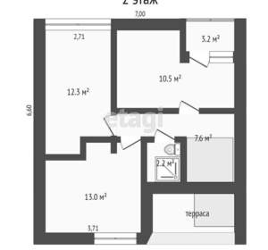 Дом 191м², 2-этажный, участок 1 сот.