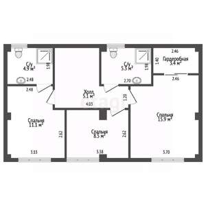 Дом 140м², 2-этажный, участок 4 сот.