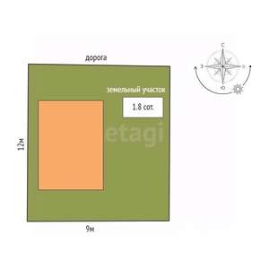 Дом 75м², 2-этажный, участок 2 сот.