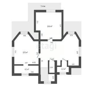 Дом 215м², 3-этажный, участок 14 сот.