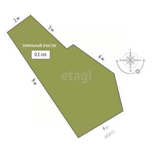 Дом 121м², 3-этажный, участок 0 сот.