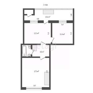 Дом 165м², 3-этажный, участок 2 сот.