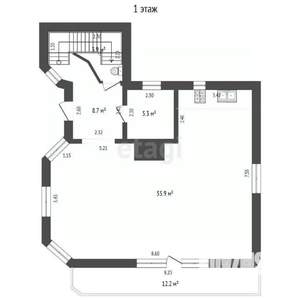 Дом 155м², 2-этажный, участок 5 сот.