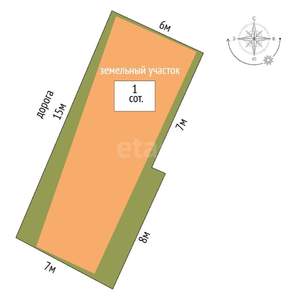 Дом 264м², 2-этажный, участок 1 сот.