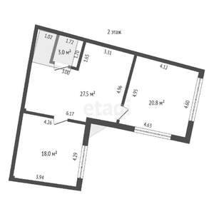 Дом 238м², 3-этажный, участок 2 сот.