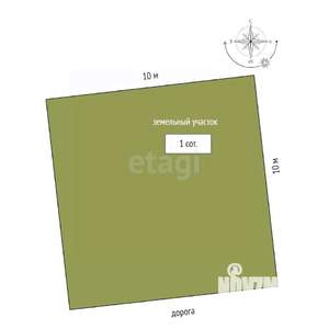 Таунхаус 200м², 3-этажный, участок 2 сот.