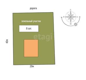 Дом 228м², 2-этажный, участок 8 сот.
