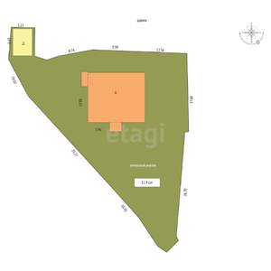 Дом 349м², 3-этажный, участок 12 сот.