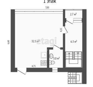 Дом 191м², 2-этажный, участок 1 сот.