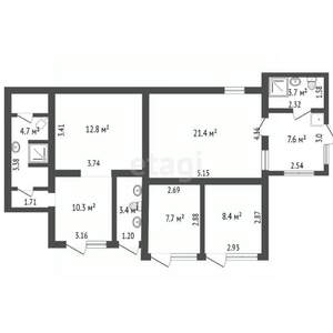 Дом 100м², 1-этажный, участок 2 сот.