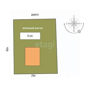 Дом 228м², 2-этажный, участок 8 сот.