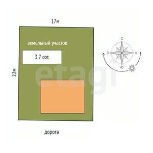 Дом 192м², 3-этажный, участок 4 сот.