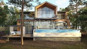 Дом 485м&sup2;, 3-этажный, участок 8 сот.  