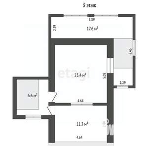 Дом 171м², 3-этажный, участок 1 сот.  