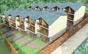 Дом 215м&sup2;, 4-этажный, участок 1 сот.  