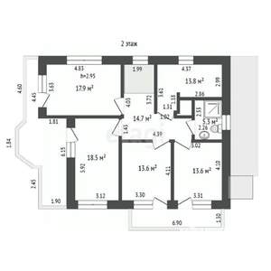 Дом 317м², 3-этажный, участок 7 сот.  