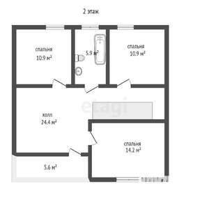 Таунхаус 175м², 2-этажный, участок 4 сот.  