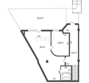 Дом 170м², 2-этажный, участок 1 сот.  