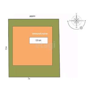 Дом 207м², 4-этажный, участок 1 сот.  