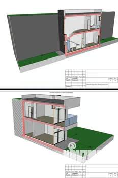 Дом 129м&sup2;, 2-этажный, участок 3 сот.  
