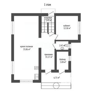 Дом 450м², 3-этажный, участок 10 сот.  