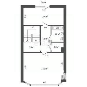Таунхаус 239м&sup2;, 4-этажный, участок 1 сот.  
