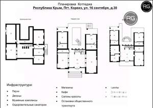 Дом 440м², 3-этажный, участок 7 сот.  