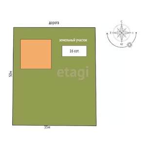 Дом 170м², 2-этажный, участок 16 сот.  
