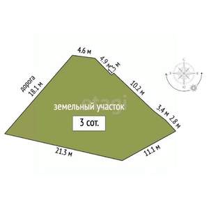 Дом 300м&sup2;, 3-этажный, участок 3 сот.  