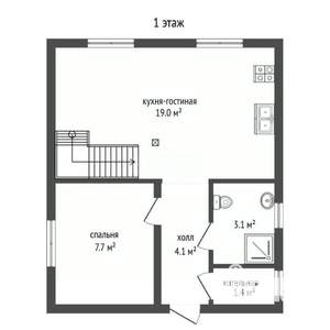 Дом 168м&sup2;, 2-этажный, участок 4 сот.  