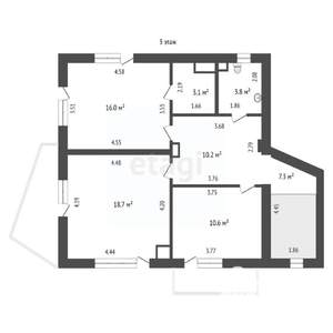 Дом 207м², 3-этажный, участок 4 сот.  