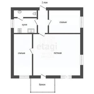 Дом 101м&sup2;, 2-этажный, участок 7 сот.  