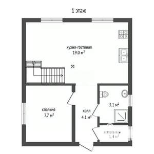 Дом 168м², 2-этажный, участок 4 сот.  