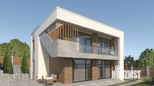 Дом 282м&sup2;, 2-этажный, участок 4 сот.  