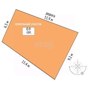 Дом 100м&sup2;, 3-этажный, участок 1 сот.  