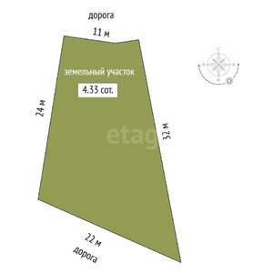 Дом 433м², 3-этажный, участок 4 сот.  