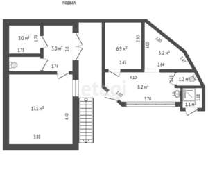 Дом 532м², 3-этажный, участок 10 сот.  