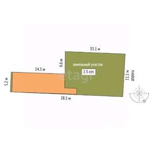 Дом 63м², 2-этажный, участок 2 сот.  