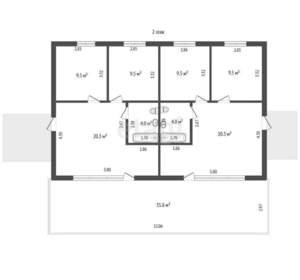 Дом 120м², 2-этажный, участок 10 сот.  