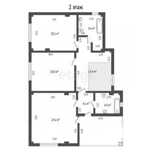 Дом 300м&sup2;, 2-этажный, участок 5 сот.  