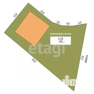 Дом 265м², 2-этажный, участок 6 сот.  