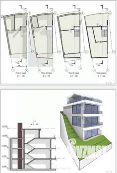 Таунхаус 200м², 4-этажный, участок 8 сот.  